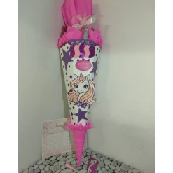 Einhorn Schultüte mit deinem inkl. Name, perfekt für deine Einschulung