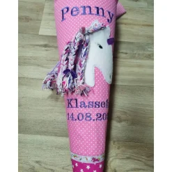 Einhorn Schultüte mit Namen Zuckertüte Einschulung