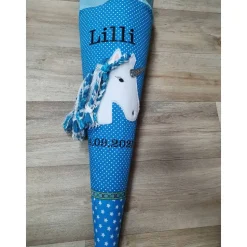 Einhorn Schultüte mit Namen Zuckertüte Einschulung