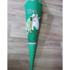 Einhorn Schultüte mit Namen Zuckertüte Einschulung