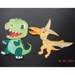 Einhörner,Dinosaurier, Baby T-Rex, Flugsaurier,Pegasus-Schultüten Motive, Schulkind, Zuckertütenfest, Ein