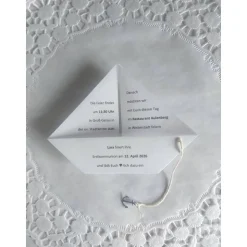 Einladung Boot zur Kommunion, Konfirmation