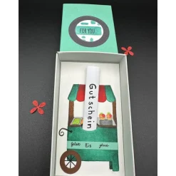 Einladung Eis – Kreative Geschenkbox als Gutschein für die Eisdiele