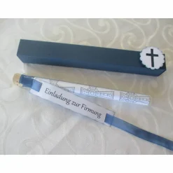 Einladung im Reagenzglas zur Firmung / Kommunion / Konfirmation / Taufe