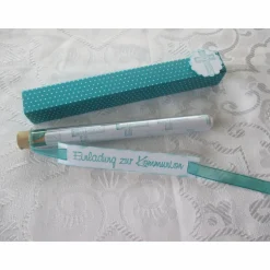 Einladung im Reagenzglas zur Kommunion / Konfirmation / Firmung oder Taufe