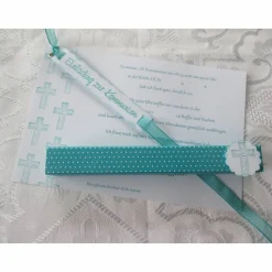 Einladung im Reagenzglas zur Kommunion / Konfirmation / Firmung oder Taufe