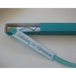 Einladung im Reagenzglas zur Kommunion / Konfirmation / Firmung oder Taufe