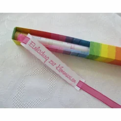 Einladung im Reagenzglas zur  Taufe / Kommunion / Konfirmation / Firmung