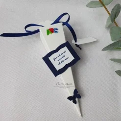 Einladung SCHULTÜTE Schulanfang Einschulung DUNKELBLAU