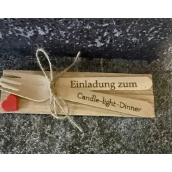Einladung zum Candle-light-Dinner, romantisches Abendessen, Einladung zu Valentinstag