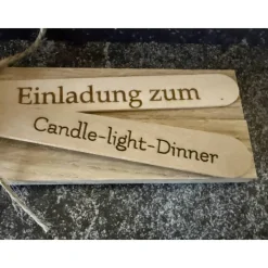 Einladung zum Candle-light-Dinner, romantisches Abendessen, Einladung zu Valentinstag