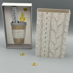 Einladung zum Kaffee – kreative Geschenkverpackung mit Coffee-to-stay-Becher
