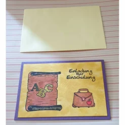 Einladung zur Einschulung - Grußkarte