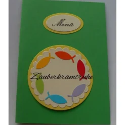 Einladungen zur Konfirmation selber basteln mit dem Bastelset Regenbogenfische - DIY Karten auch für Taufe und Kommunion