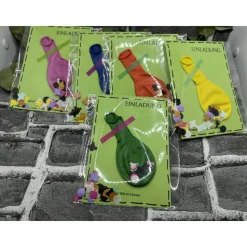 Einladungskarte | Handgemacht | Geburtstagseinladung | Geburtstag | Kinderparty | Party | ohne Umschlag