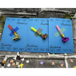 Einladungskarte | Tröte | Luftrüssel | Geburtstagseinladung | Kinderparty | Party | ohne Umschlag