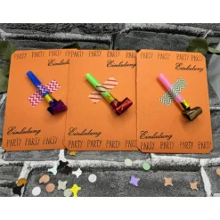 Einladungskarte | Tröte | Luftrüssel | Geburtstagseinladung | Kinderparty | Party | ohne Umschlag