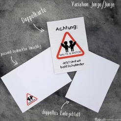 Einladungskarte Einschulung Schulanfang 