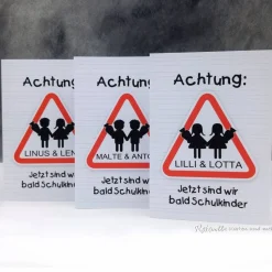 Einladungskarte Einschulung Schulanfang 