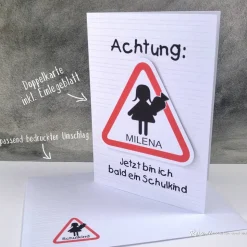 Einladungskarte Einschulung Schulanfang 