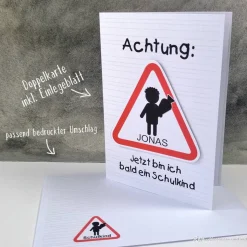 Einladungskarte Einschulung Schulanfang 