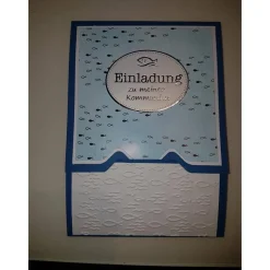 Einladungskarte Konfirmation Motiv: Fisch