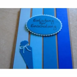 Einladungskarte Schulanfang Einschulung Einladungkarten Einladung Junge Schule Stiftkarte Schulstart