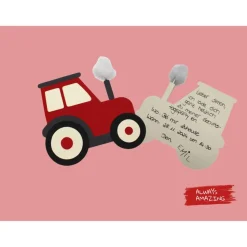 Einladungskarte Traktor Bastelset | Traktor Einladungskarten | der kleine rote Traktor | Roter Traktor