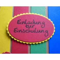 Einladungskarten Einschulung Schulanfang Einladungkarte Einladung Junge Mädchen Schule Stiftkarte Schule Schulstart