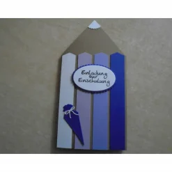 Einladungskarten Einschulung Schulanfang Einladungkarte Einladung Mädchen Schule Stiftkarte Schulstart