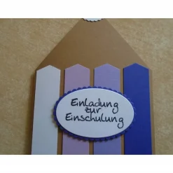 Einladungskarten Einschulung Schulanfang Einladungkarte Einladung Mädchen Schule Stiftkarte Schulstart