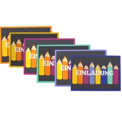 Einladungskarten zur Einschulung | Karten personalisieren | Einladung Schuleinführung |  Bastelset
