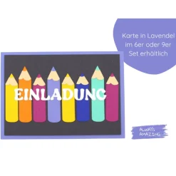 Einladungskarten zur Einschulung | Karten personalisieren | Einladung Schuleinführung |  Bastelset