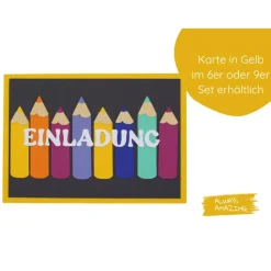 Einladungskarten zur Einschulung | Karten personalisieren | Einladung Schuleinführung |  Bastelset