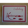 Einladungskarten zur Konfirmation Einladungskarte Fisch Einladung Einladungen Mädchen Grußkarte Konfirmationskarte