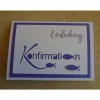Einladungskarten zur Konfirmation Einladungskarte Fisch Einladung Einladungen Mädchen Grußkarte Konfirmationskarten
