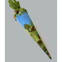 einmalige Schultüte aus Filz für Jungen und Mädchen, die den Wald lieben, Zuckertütenhülle Wald aus Filz