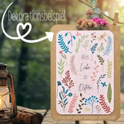 Einpflanzbare Karte zu Ostern aus Samenpapier | nachhaltige Geschenke | Grußkarte zu Ostern