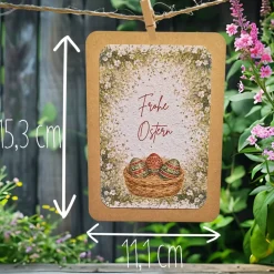 Einpflanzbare Karte zu Ostern aus Samenpapier | nachhaltige Geschenke | Grußkarte zu Ostern