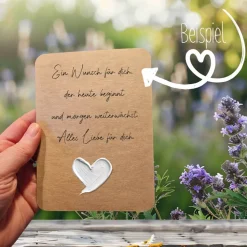 Einpflanzbare Karte zu Ostern aus Samenpapier | nachhaltige Geschenke | Grußkarte zu Ostern