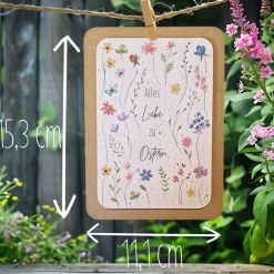 Einpflanzbare Karte zu Ostern aus Samenpapier | nachhaltige Geschenke | Grußkarte zu Ostern