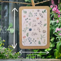 Einpflanzbare Karte zu Ostern aus Samenpapier | nachhaltige Geschenke | Grußkarte zu Ostern