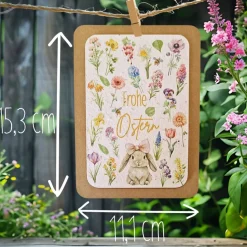 Einpflanzbare Karte zu Ostern aus Samenpapier | nachhaltige Geschenke | Grußkarte zu Ostern