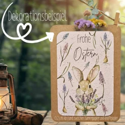 Einpflanzbare Karte zu Ostern aus Samenpapier | nachhaltige Geschenke | Grußkarte zu Ostern