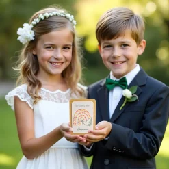 Einpflanzbare Kommunionskarte aus Samenpapier | nachhaltige Geschenke zur Kommunion | Grußkarte für Kommunionskinder