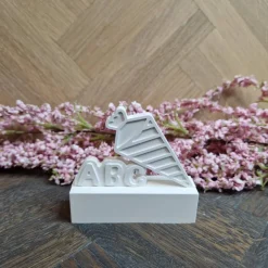 Einschieber "Schultüte" mit kleinem Halter aus Keraflott gegossen