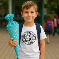 Einschulung T-Shirt Schulkind 2025 – Kinder T-Shirt unisex aus Baumwolle