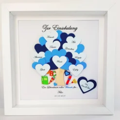 Einschulungsgeschenk Junge, Geschenk zur Einschulung ,Geschenk Schulanfang, Einschulung Bilderrahmen
