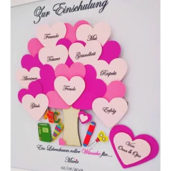 Einschulungsgeschenk Mädchen, Geschenk zur Einschulung ,Geschenk Schulanfang, Einschulung Bilderrahmen