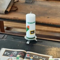 Einschulungskerze personalisierbar mit Tafel und Schultüte, Kerze zur Einschulung, Kerze erster Schultag
